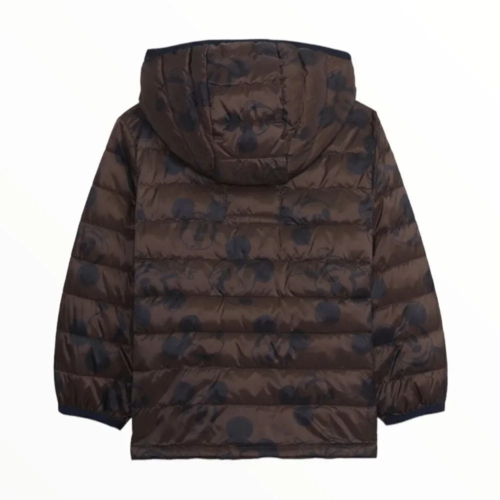 GAP Kids | Brown | Disney 100% Recycled Mickey Mouse Lightweight Puffer Jacket